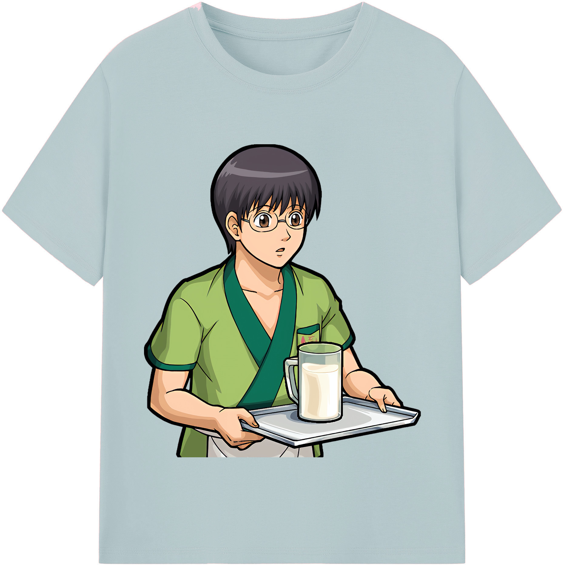 （画像用） ぎんたま 坂田銀時（さかたぎんとき） 神楽 志村新八（しむら しんぱち） GINTAMA Sakata Gintoki Kagura Shimura Shinpachi 綿100％半袖Tシャツ（フロントプリント）